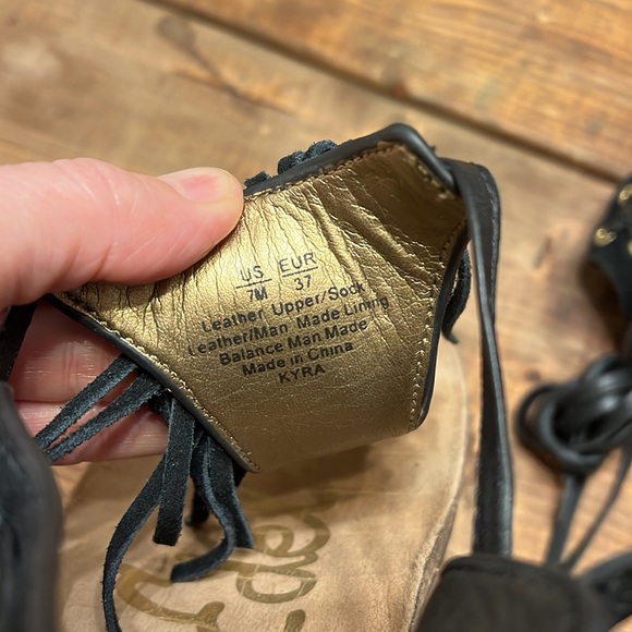 SAM EDELMAN Boho Fringe Leather sandals - Picture 10 of 10